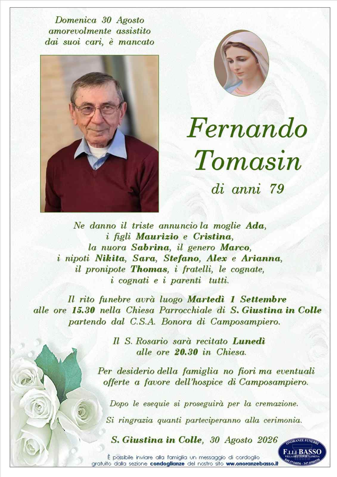 Immagine per Fernando Tomasin Immagine per Fernando Tomasin